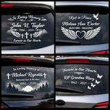 Memorial Car Window Decal