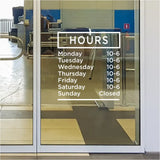 Custom Business Window Decals