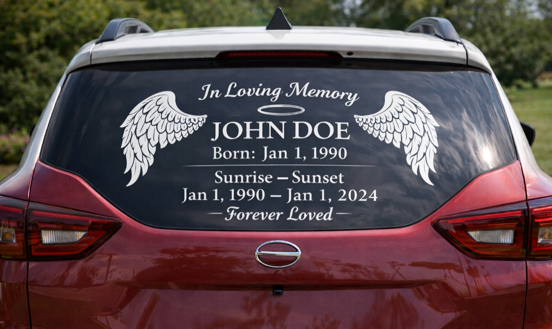 Custom Car Decals | Vinyl Window & Vehicle Stickers/Memorial – KNS ...