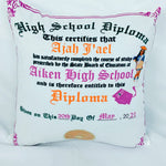 Personalized/ Graduation pillow