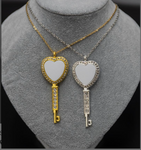 Key heart necklace