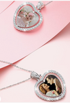 Rotating heart photo charm