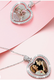 Rotating heart photo charm